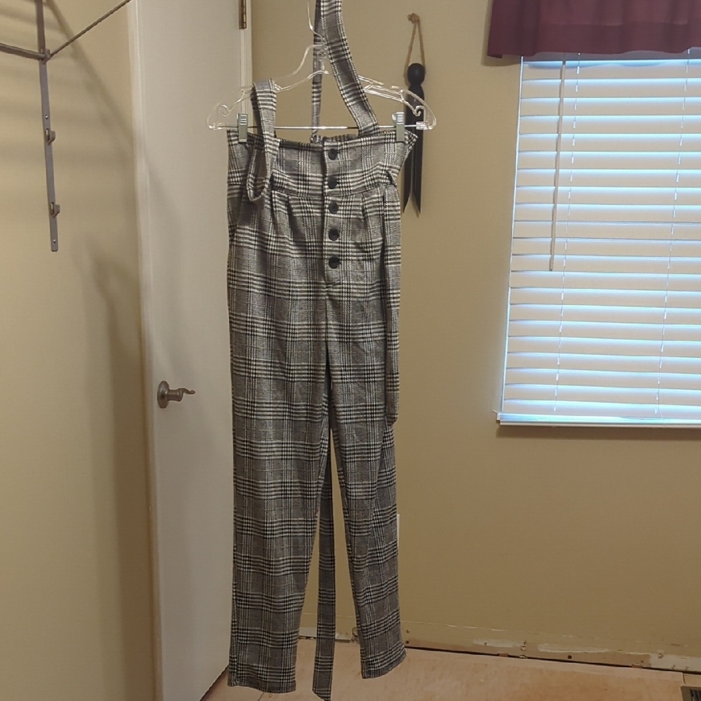 Plaid Women's Jumpsuit